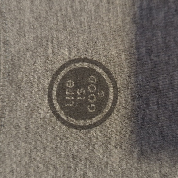 Boys Life Is Good Dog On Bicycle Graphic Tee Size Small - Picture 3 of 4